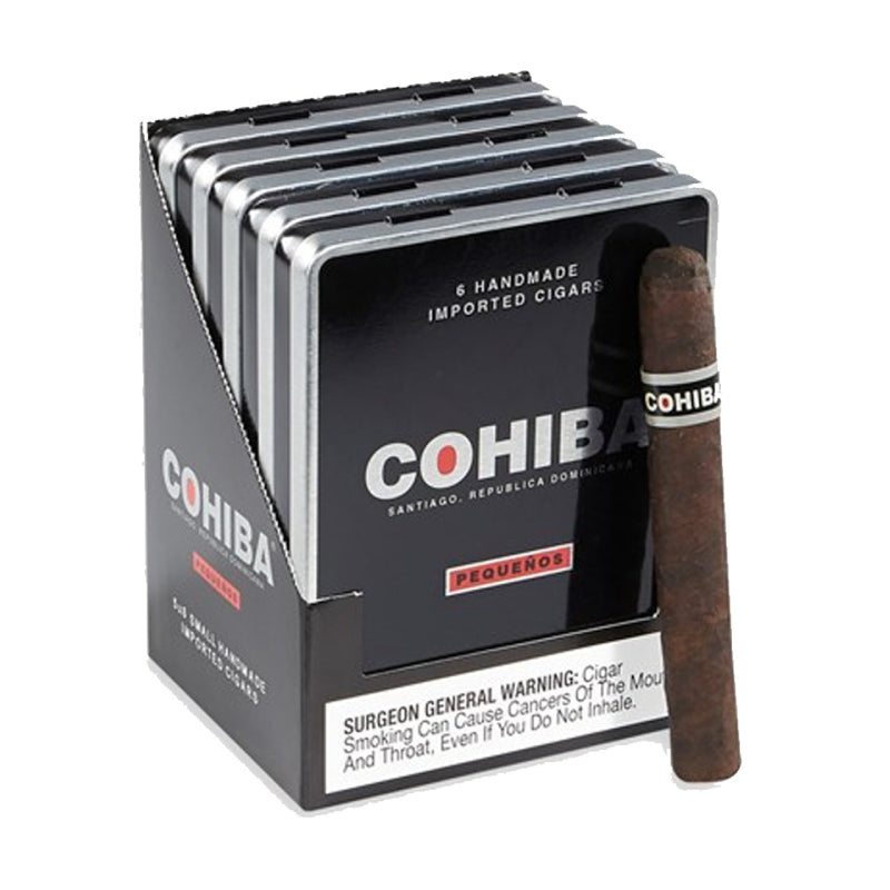 COHIBA BLACK PEQUENO TINS 6PK Jay's Cigar