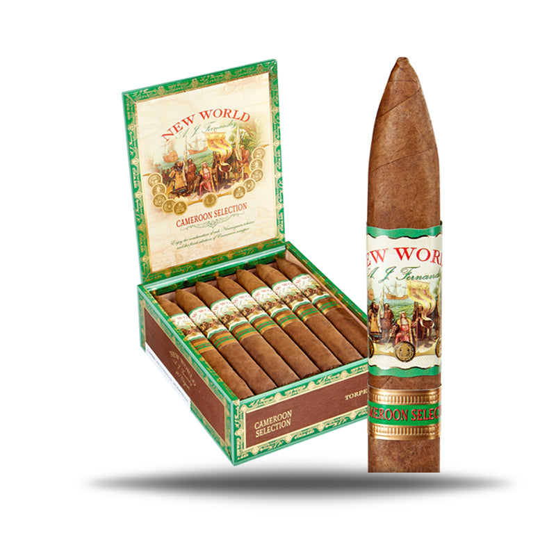 AJ FERNANDEZ NEW WORLD CAMEROON TORPEDO 6.5 X 52 Jay's Cigar