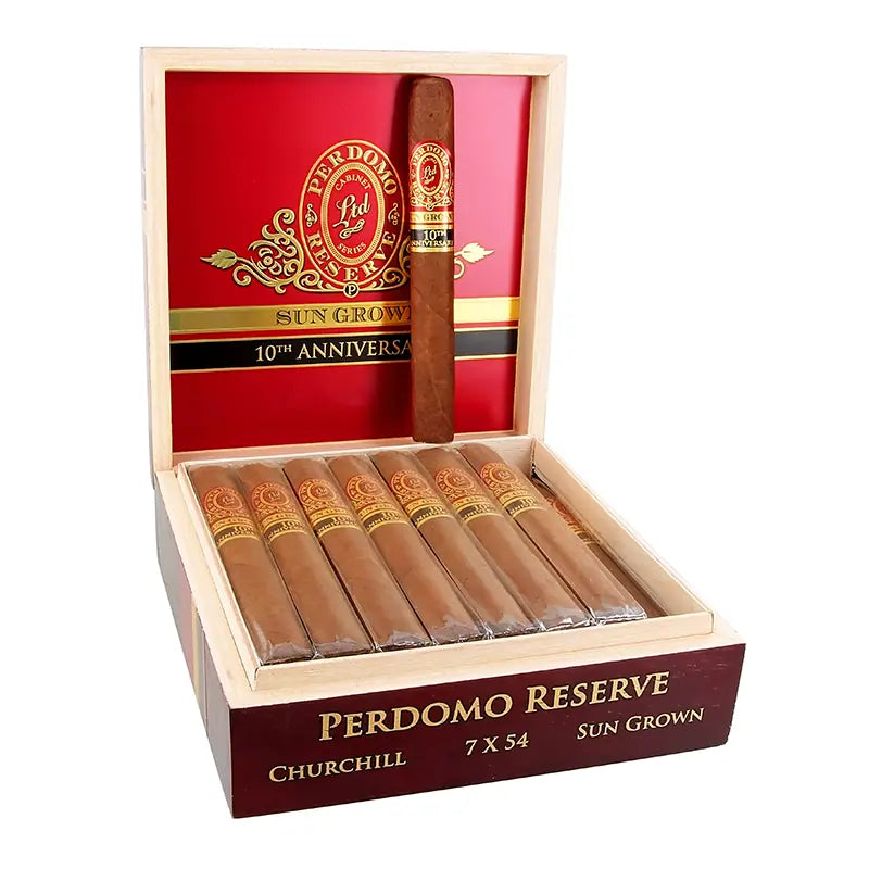 PERDOMO 10TH ANNIVERSARY C SUN GROWN CHURCHILL 7 X 54 Jay's Cigar