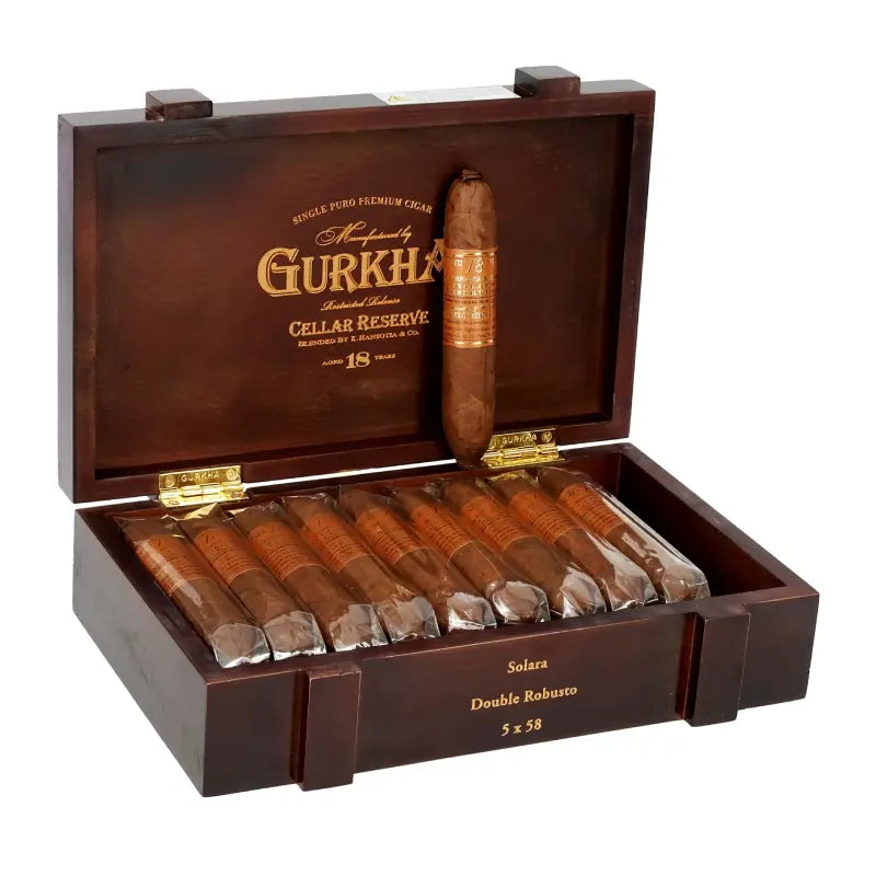 GURKHA CELLAR RESERVE18YR SOLARA DOUBLE ROBUSTO 5 X 58 Jay's Cigar