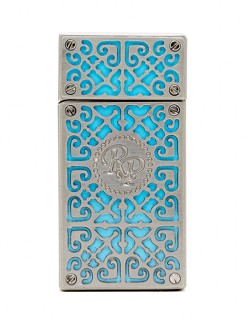 ROCKY PATEL BURN COLLECTION TORCH TEAL WITH GUNMETAL PLATES