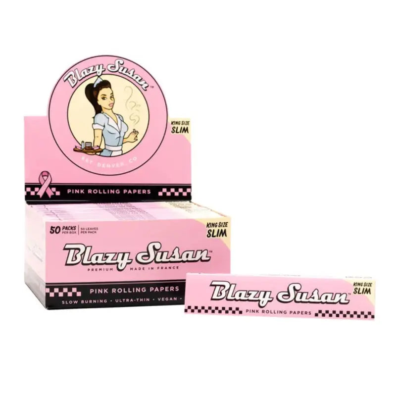 BLAZY SUSAN PINK KING SIZE SLIM PREMIUM PAPER Jay's Cigar
