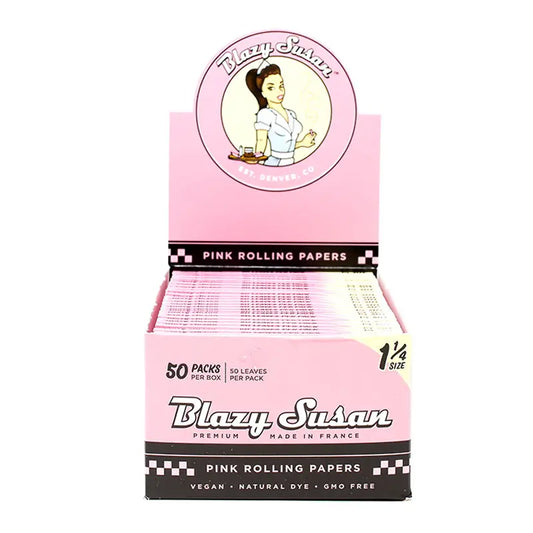 BLAZY SUSAN PINK 1 1/4 ROLING PAPER Jay's Cigar