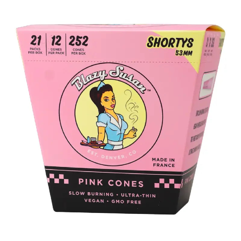 BLAZY SUSAN PINK SHORTY CONE 12PK Jay's Cigar