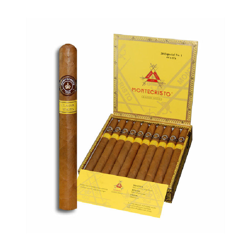 MONTECRISTO CLASSIC COLLECTION ESPECIAL NO.1 44 X 6 5/8 Jay's Cigar