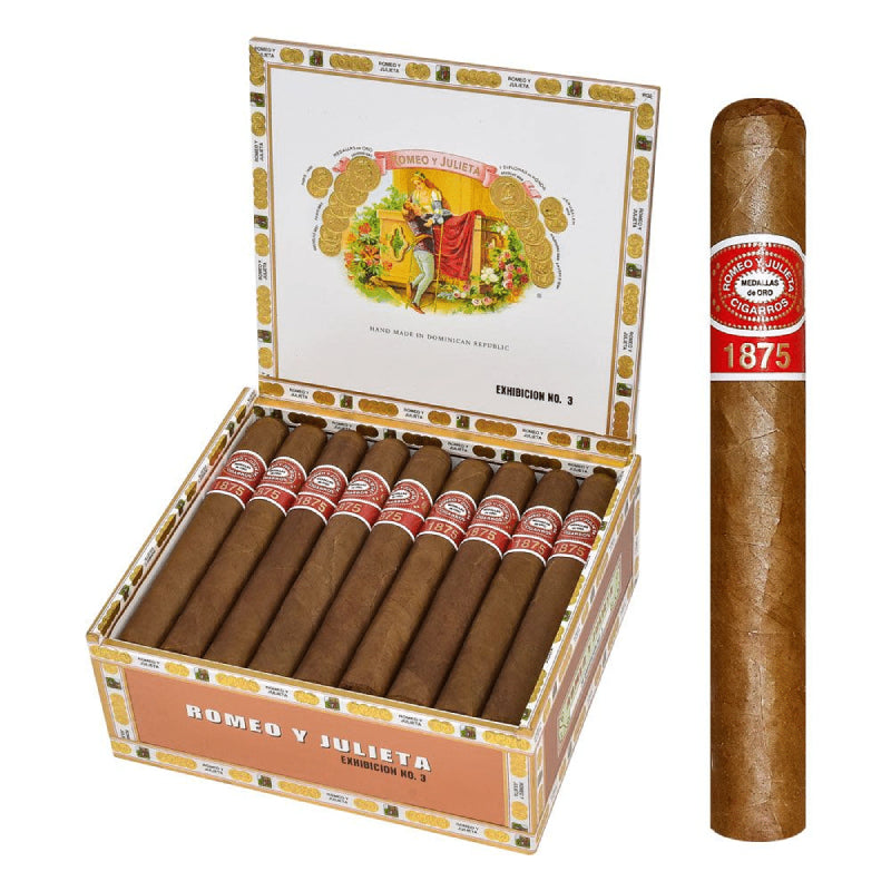 ROMEO Y JULIETA 1875 EXHIBICION #3 50 X 6