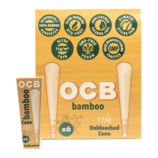 OCB BAMBOO 1 1/4 CONE 6PK Jay's Cigar