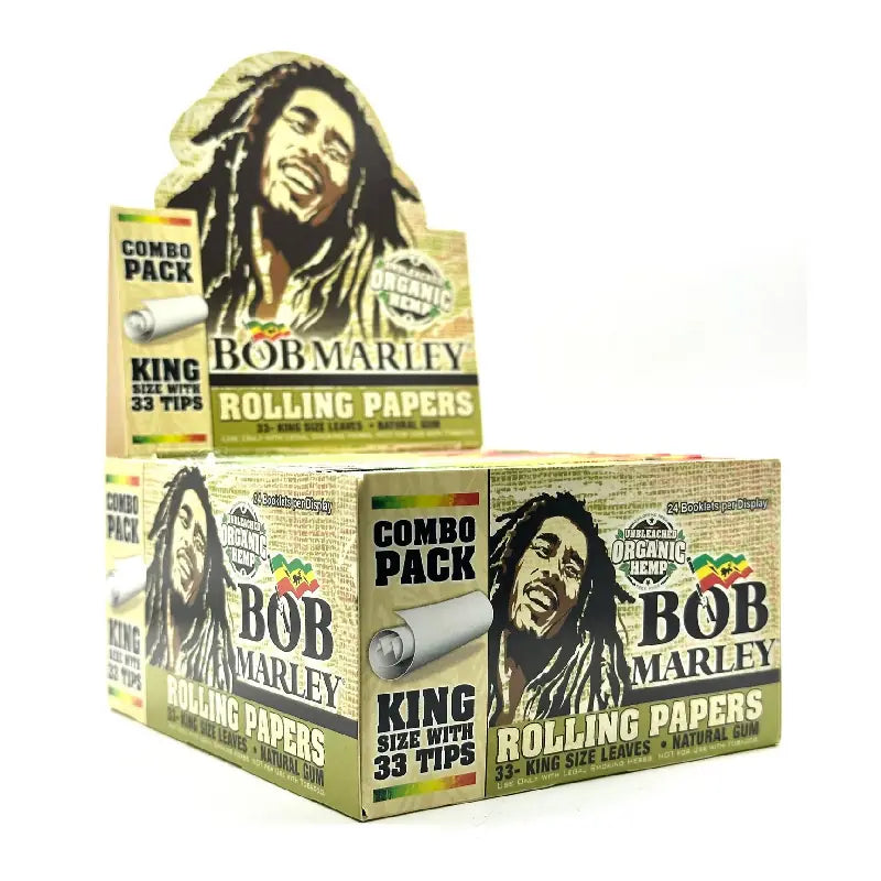 BOB MARLEY ORGANIC HEMP KING SIZE PAPER WITH TIPS Jay's Cigar