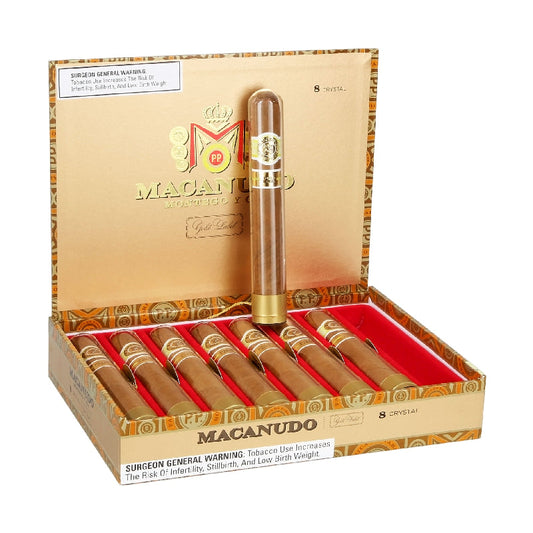 MACANUDO GOLD CRYSTAL TUBO 5 1/2 x 50 Jay's Cigar