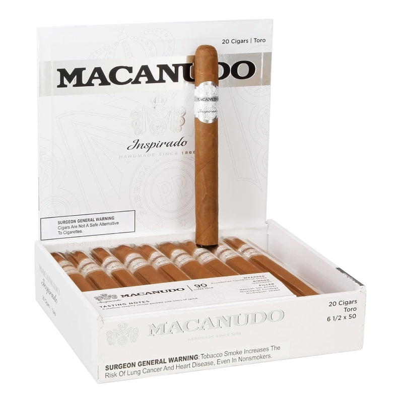 MACANUDO INSPIRADO WHITE TORO 6 1/2 X 50 Jay's Cigar