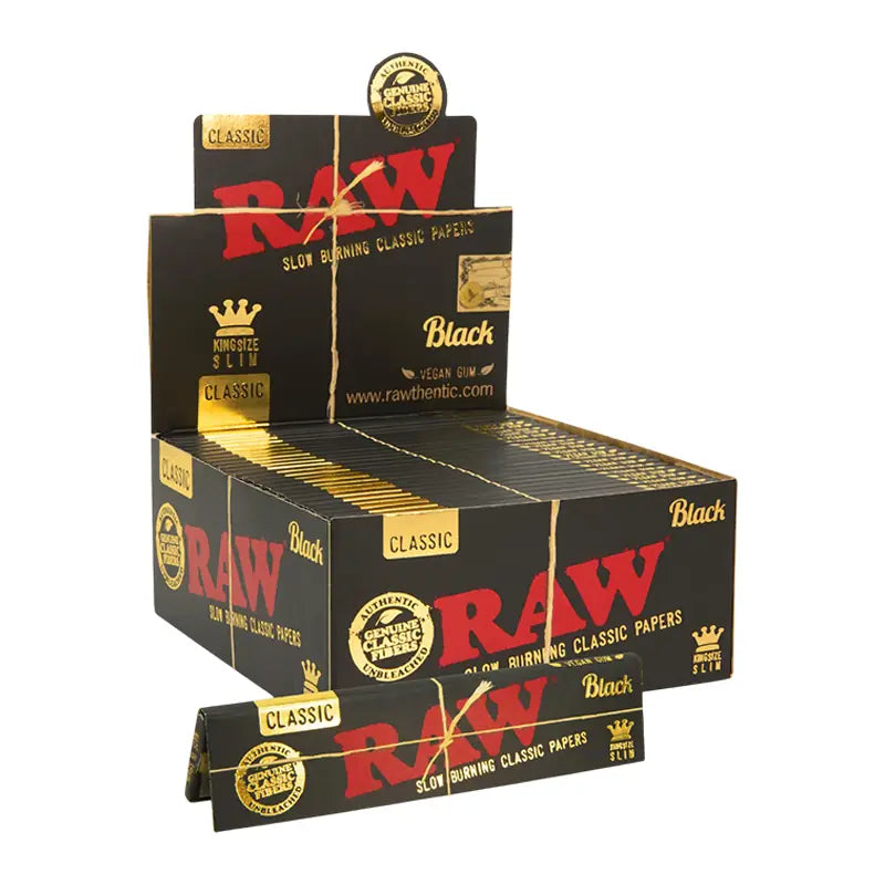 RAW CLASSIC BLACK KING SIZE PAPER Jay's Cigar