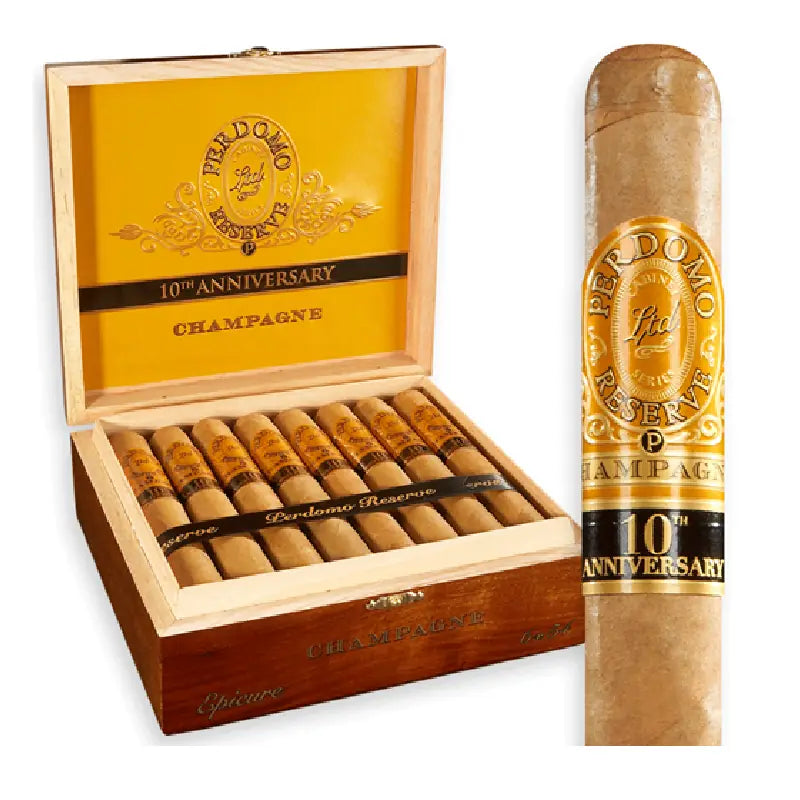 PERDOMO RESERVE 10TH EPICURE CHAMPAGNE 6 X 54 Jay's Cigar