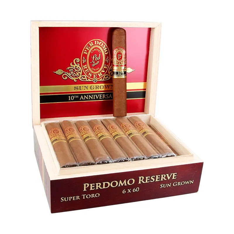 PERDOMO 10TH ANNIVERSARY ST SUNGROWN 6 X 60 Jay's Cigar