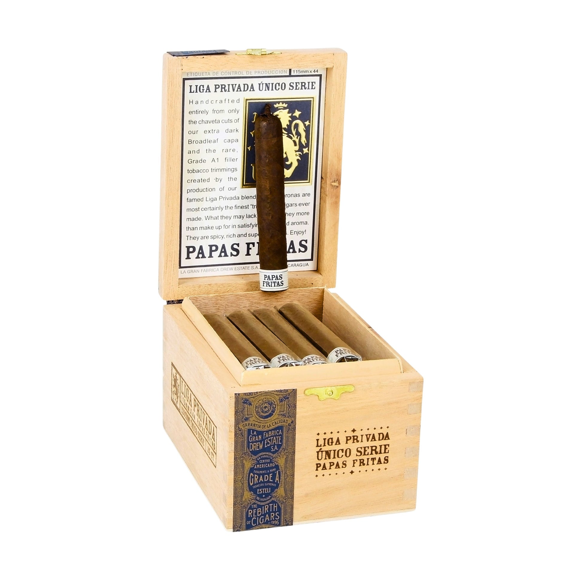 LIGA PRIVADA UNICO SERIE PAPAS FRITAS 115 X 44 Jay's Cigar