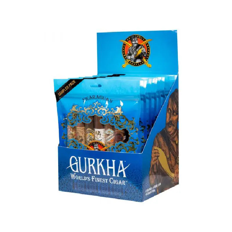 GURKHA BLUE NICARAGUAN SAMPLER 6 STICK Jay's Cigar
