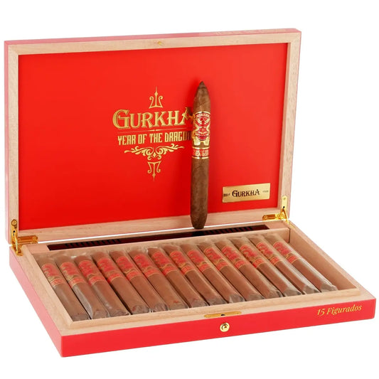 GURKHA YEAR OF THE DRAGON FIGURADO 6 3/4 X 52 Jay's Cigar