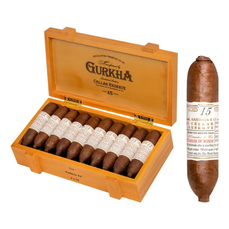 GURKHA CELLAR RESERVA 15YR KOI PERFECTO # 2 4 X 58 Jay's Cigar