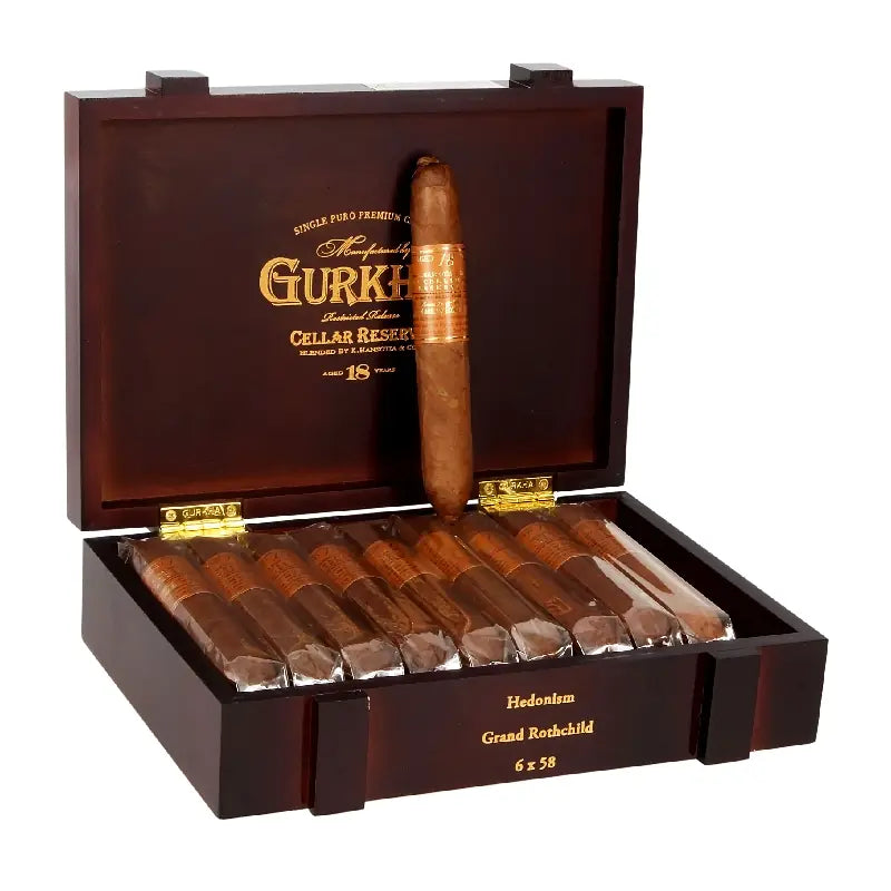 GURKHA CELLAR RESERVE 18YR HEDONISM 6 X 58 Jay's Cigar