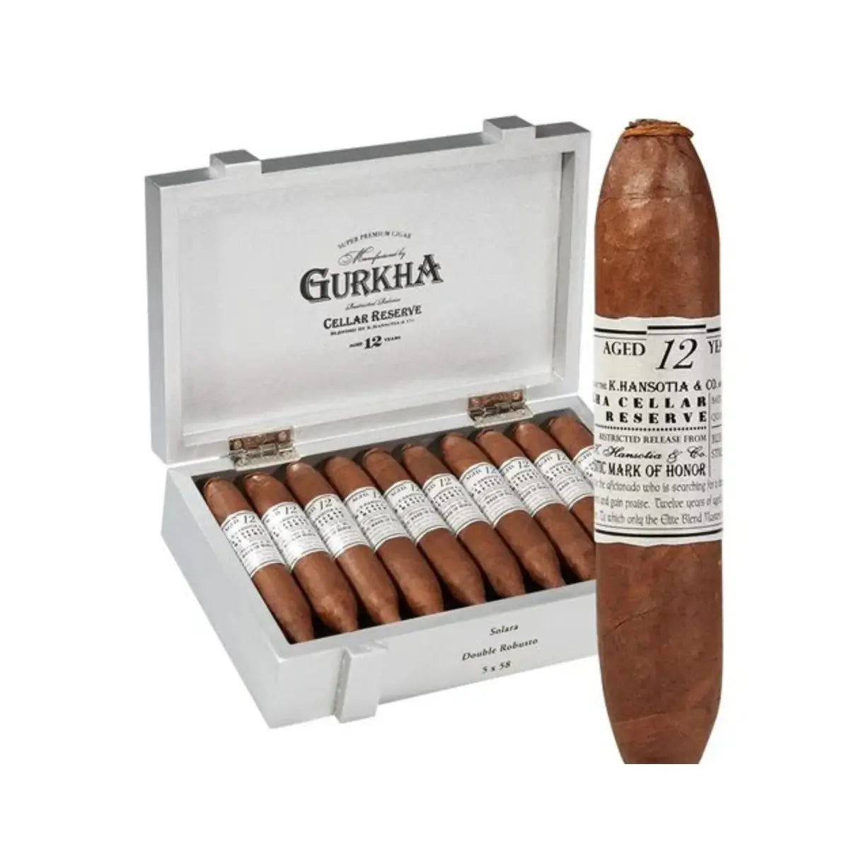 GURKHA CELLAR RESERVE 12YR SOLARA DOUBLE ROBUSTO 5 X 58 Jay's Cigar